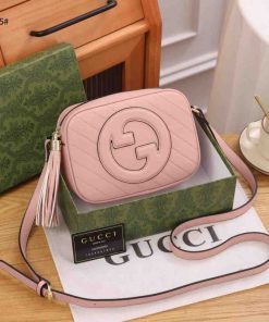 Alternative view of Gucci GG Blondie Marmont Small Quilted Pu Leather Crossbody Bag